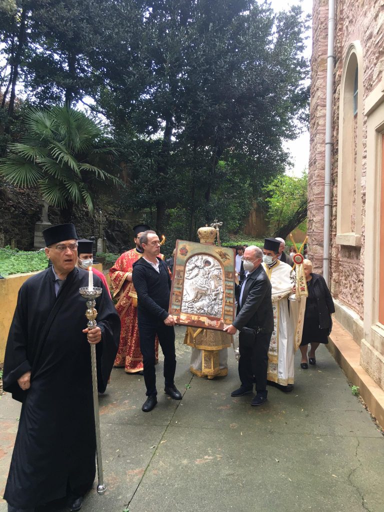 Η εορτή της Ανακομιδής των Λειψάνων του Αγίου Γεωργίου στην Μητρόπολη Δέρκων