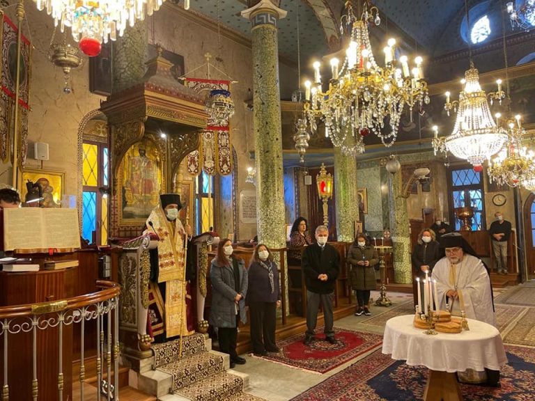 Ο πανηγυρικός Εσπερινός στον Άγιο Στέφανο Γεσήλκιοϊ