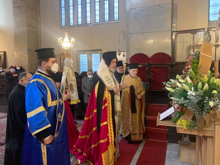 Ο Γέρων Χαλκηδόνος Εμμανουήλ στην Ακολουθία της Α’ Στάσης των Χαιρετισμών