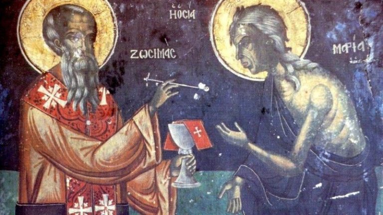 Στίχοι του Μητροπολίτου Αθηνών Μιχαήλ Χωνιάτου εις την Οσίαν Μαρίαν την Αιγυπτίαν