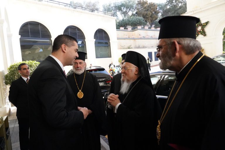 Συνάντηση του Οικουμενικού Πατριάρχου με τον Υπουργό Εξωτερικών της Μάλτας