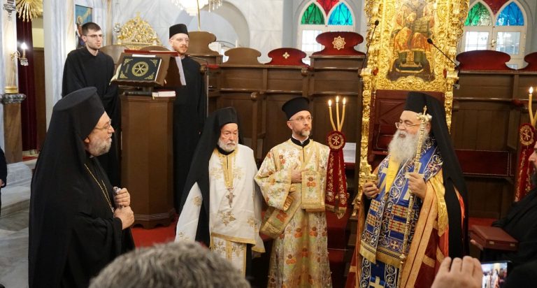 Δοξολογία στον Άγιο Δημήτριο Πριγκήπου επί τη αφίξει του Κύπρου Γεωργίου