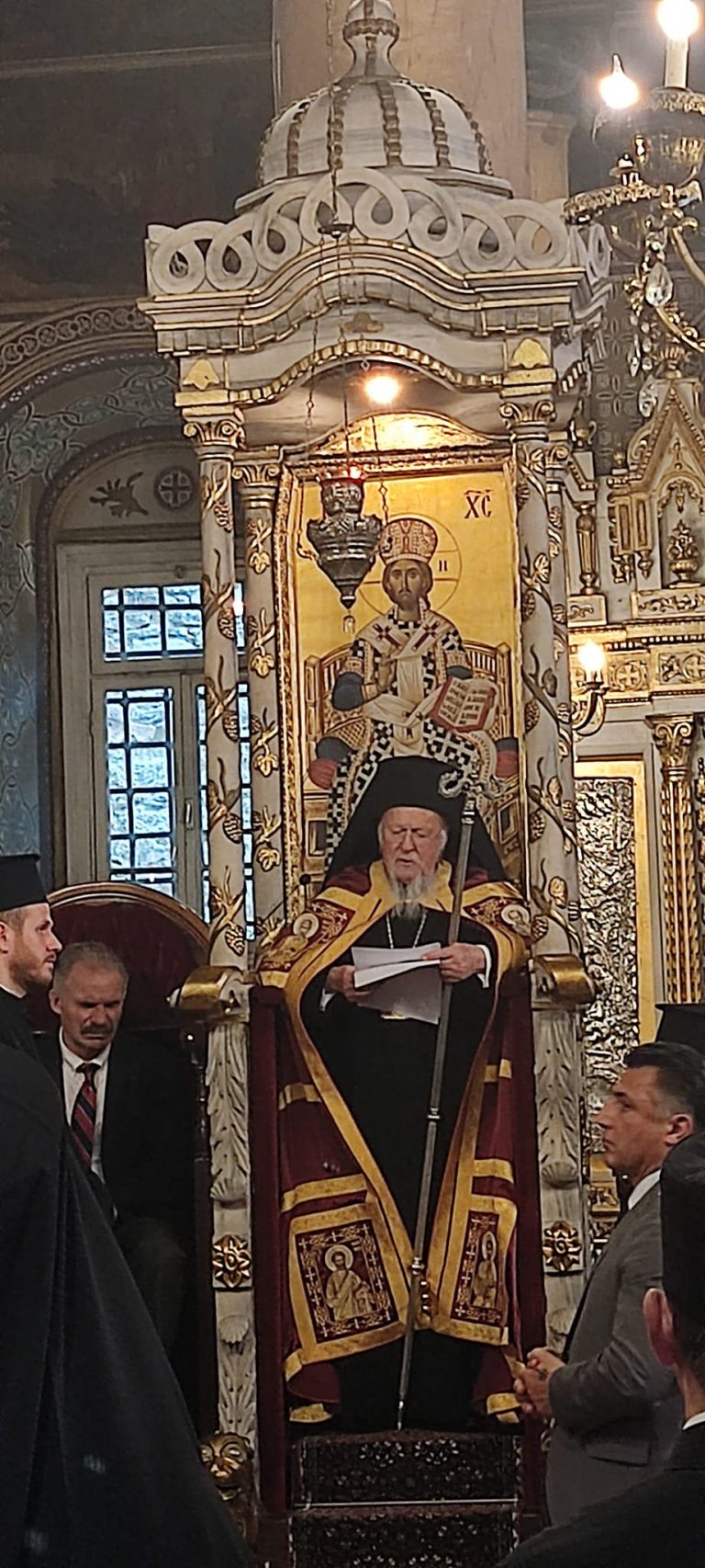 Ο Εσπερινός των ονομαστηρίων του Οικουμενικού Πατριάρχη