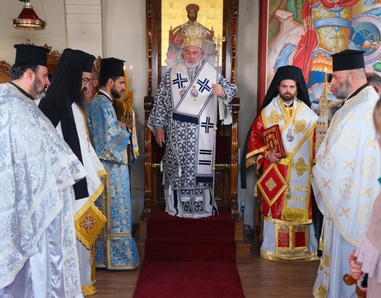 Ο Αρχιεπίσκοπος Θυατείρων στην πανήγυρη της Αγίας Μαρίνης Stoke-on-Trent