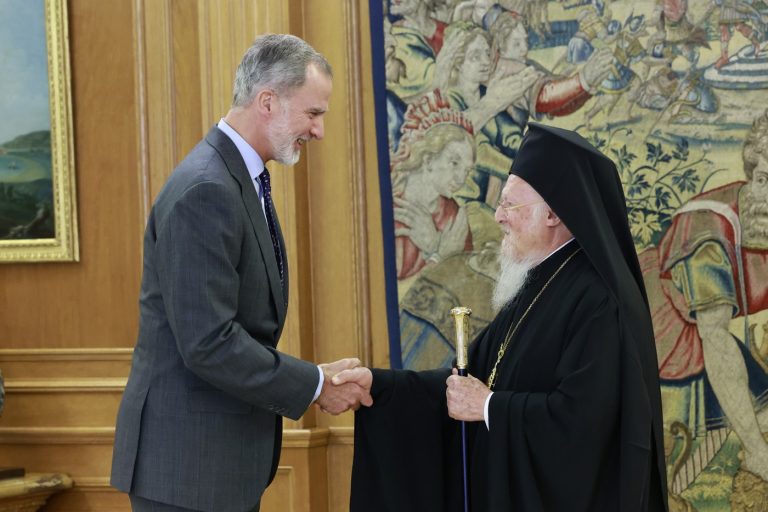 Ο Οικουμενικός Πατριάρχης στον Βασιλέα της Ισπανίας Φίλιππο ΣΤ’