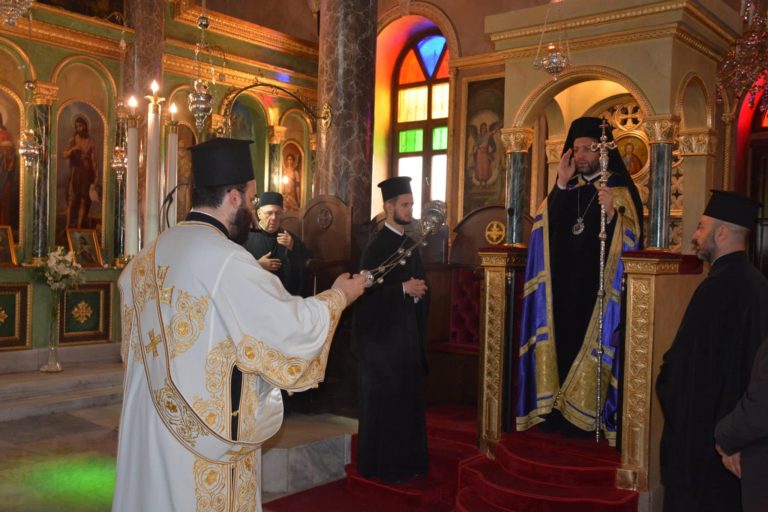 Ο Καλλιουπόλεως και Μαδύτου Στέφανος στους Αγίους Δώδεκα Αποστόλους Φερίκιοϊ