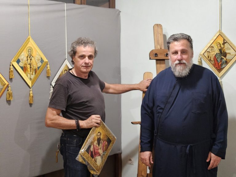 Έκθεση αγιογραφημένων Επιγονατίων διά χειρός Νίκου Μπιάζη στο Βανάτο Ζακύνθου